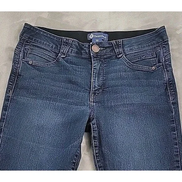 Democracy 'Ab'solution Womens Jeans Size 12 Tapered Leg Stretch Waist 34x30 - Picture 2 of 12